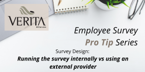 Running the survey internally vs using an external provider
